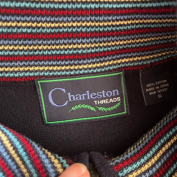 Men’s size Small Navy Quarter Zip Sweater - Picture 2 of 4